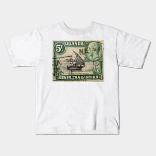 Uganda, Kenyan, and Tanganyika Stamp Kids T-Shirt